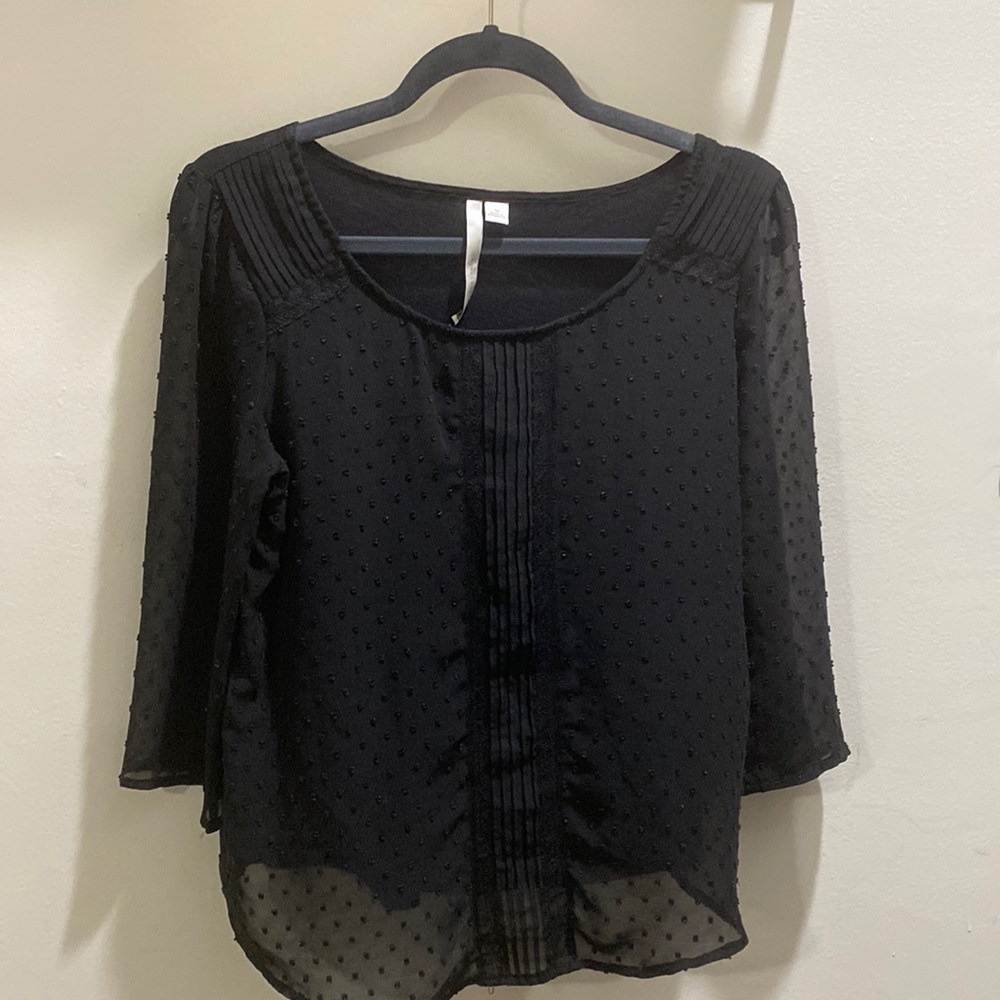 LC Black quarter sleeve top